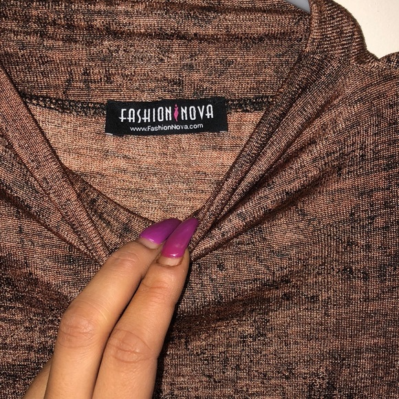 Copper Fashion Nova Dress Medium - Picture 1 of 7
